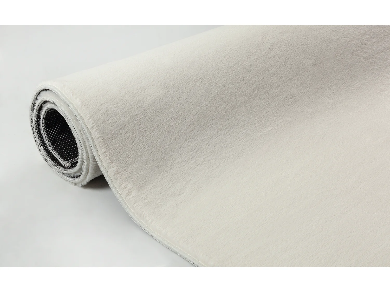 Tapis moderne fourrure chaud douillet lavable - Crème - 240 x 340 cm - COSY