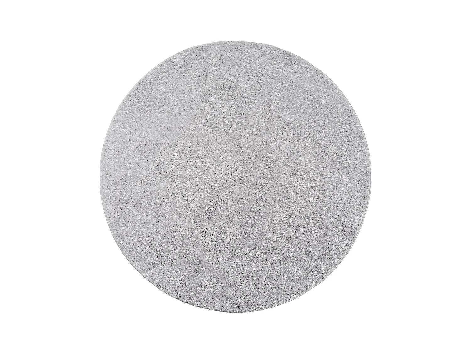 Tapis uni antidérapant lavable Gris - 160 x 160 cm Ronde - RELAX
