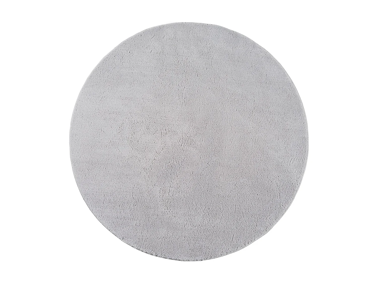 Tapis uni antidérapant lavable Gris - 160 x 160 cm Ronde - RELAX