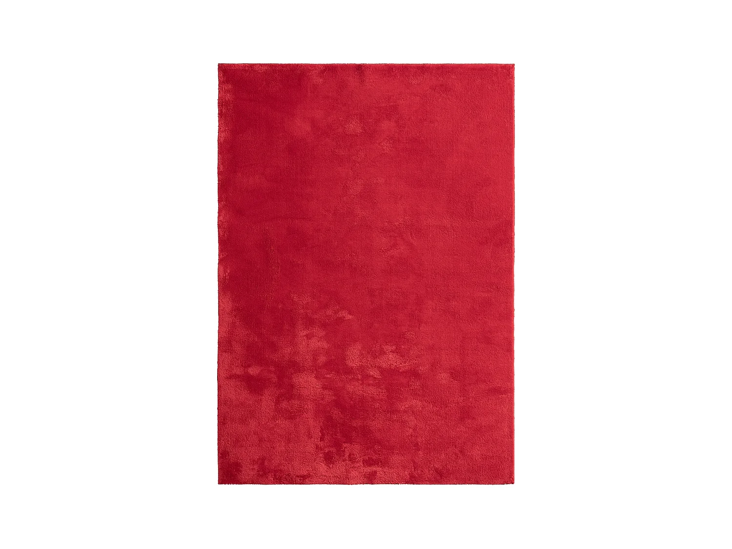 Alfombra pelo corto lavable antideslizante - Rojo - 60 x 110 cm - RELAX