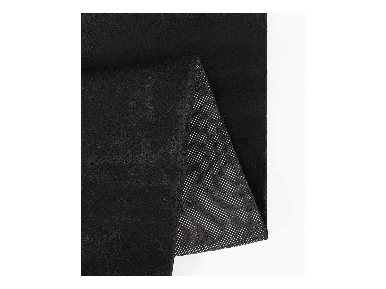 Tapis moderne fourrure chaud douillet lavable - Noir - 240 x 340 cm - COSY