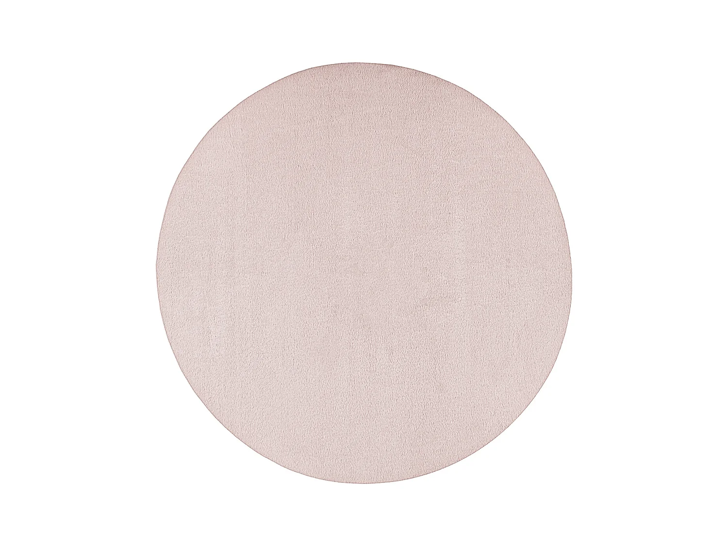 Tapijt imitatiebont zacht afwasbaar - Roze - 120 cm Rond - COSY