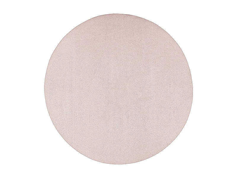 Teppich Kunstfell weich waschbar - Rosa - 120 cm Rund - COSY