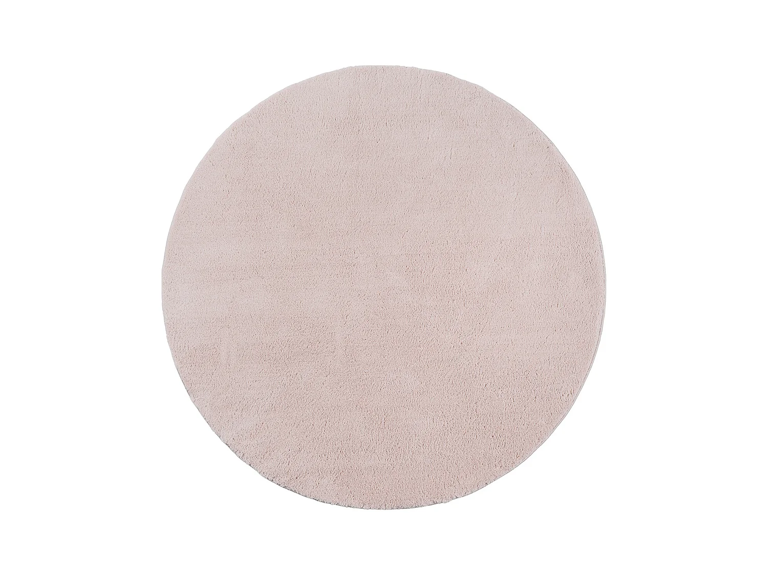 Teppich Kurzflor Waschbar Anti-Rutsch - Rosa - 200 cm Rund - RELAX