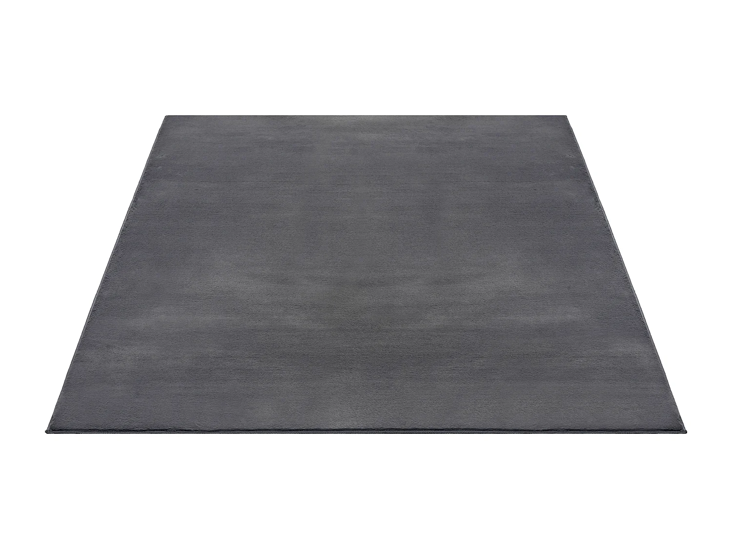 Tapis moderne fourrure chaud douillet lavable - Anthracite - 120 x 170 cm - COSY