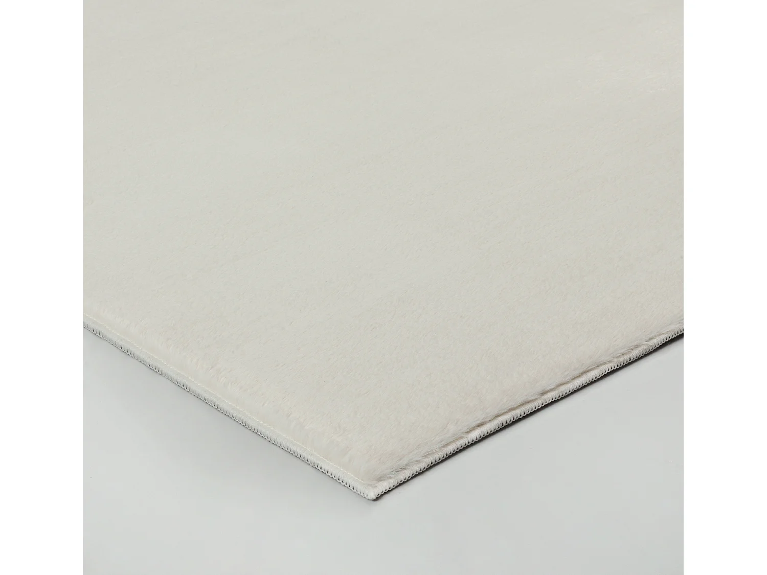 Teppich Kunstfell weich waschbar - Cream - 200 x 280 cm - COSY