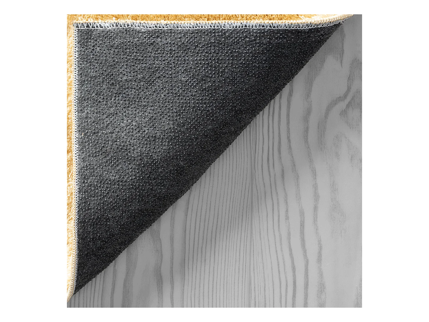 Tapis uni antidérapant lavable Or - 80 x 150 cm - RELAX