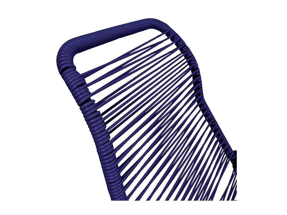 Sedia sdraio Lipari XL cordonata reclinabile in pvc blu