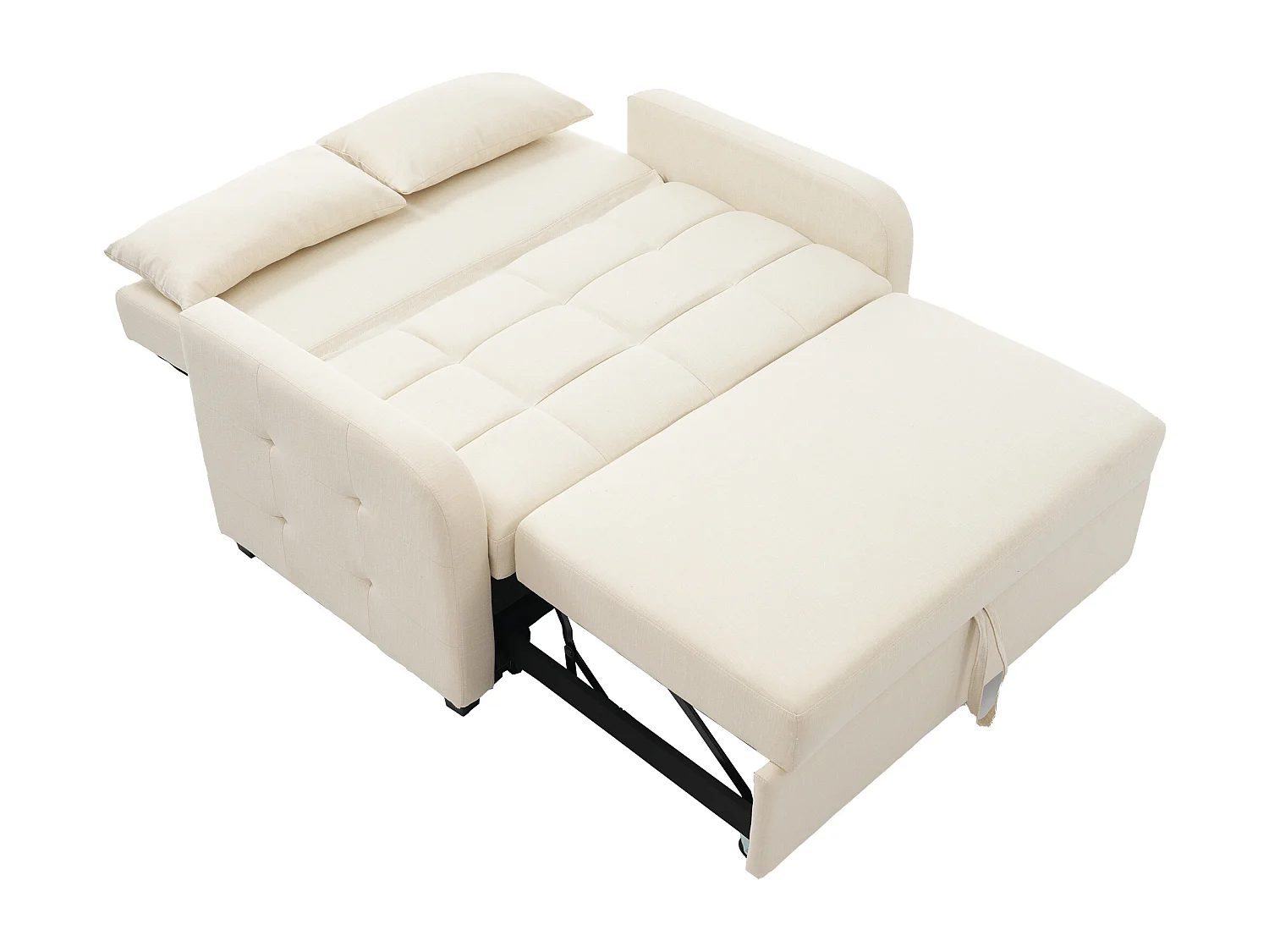 Divano letto pieghevole multifunzionale, schienale regolabile, 180x127 cm, ideale per piccole camere da letto e studenti, comodo e pratico