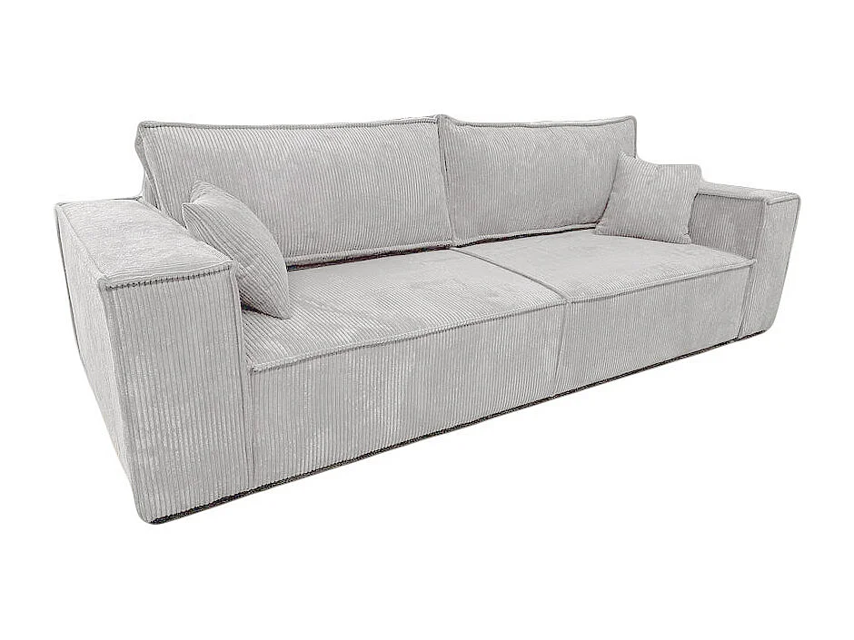 Couch Camel III 255 cm Sofa Couch Wohnzimmer Schlaffläche 200 x 150 cm, hellgrau