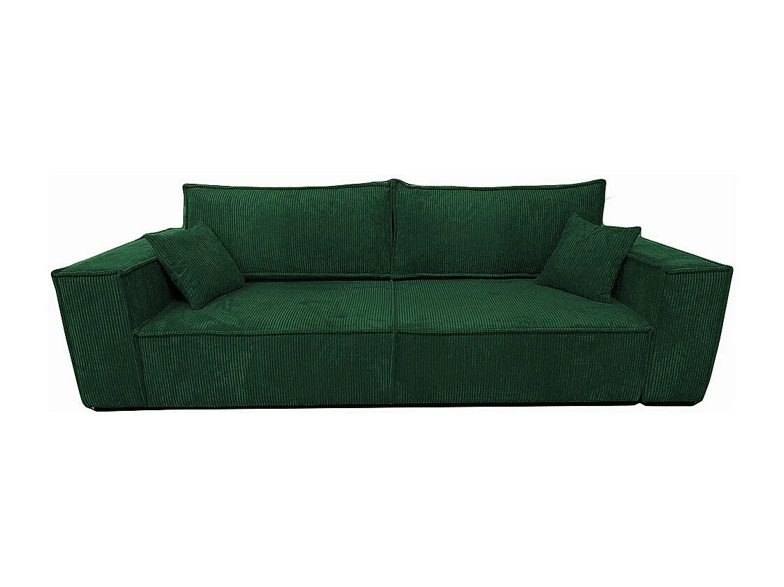 Couch Camel III 255 cm Sofa Couch Wohnzimmer Schlaffläche 200 x 150 cm, grün
