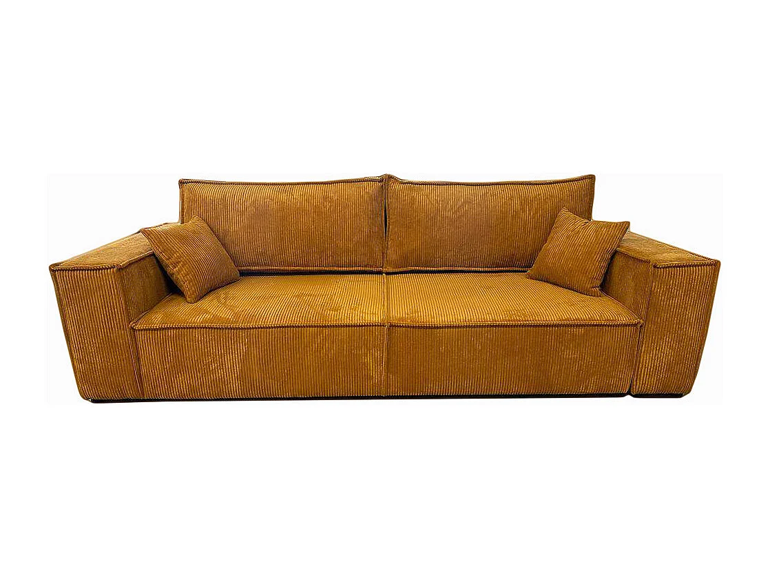 Couch Camel III 255 cm Sofa Couch Wohnzimmer Schlaffläche 200 x 150 cm,  gelb