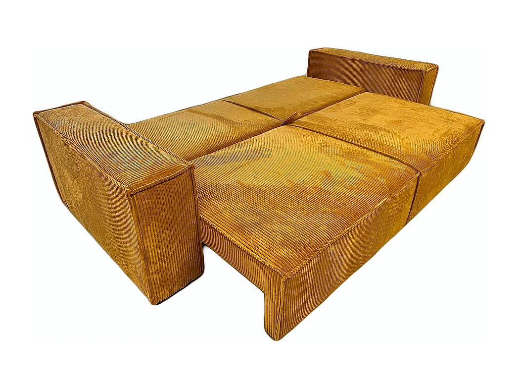 Couch Camel III 255 cm Sofa Couch Wohnzimmer Schlaffläche 200 x 150 cm,  gelb