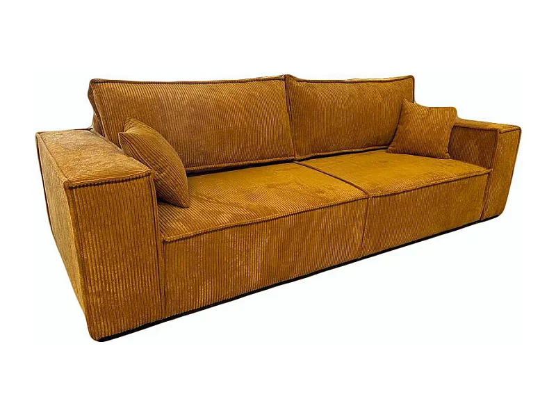 Couch Camel III 255 cm Sofa Couch Wohnzimmer Schlaffläche 200 x 150 cm,  gelb