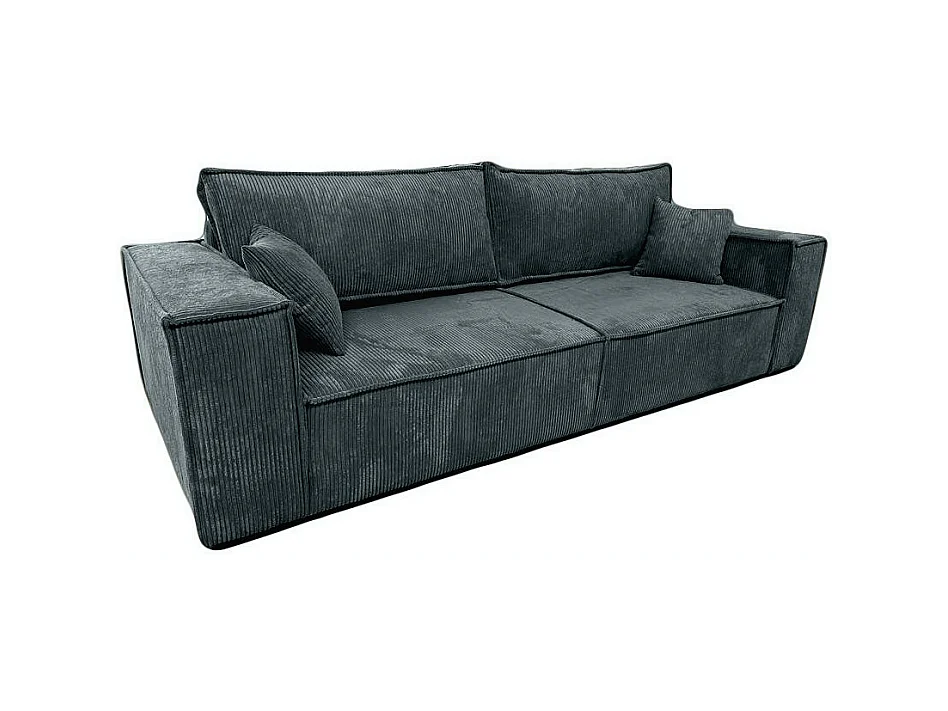 Couch Camel III 255 cm Sofa Couch Wohnzimmer Schlaffläche 200 x 150 cm, dunkelgrau