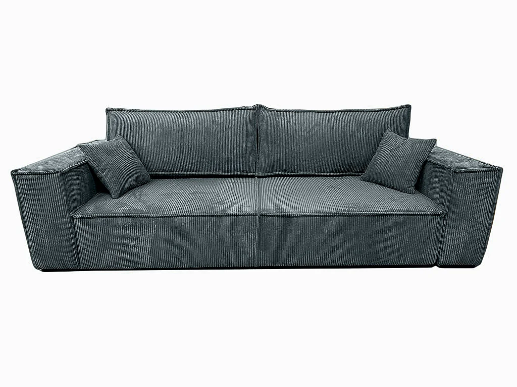 Couch Camel III 255 cm Sofa Couch Wohnzimmer Schlaffläche 200 x 150 cm, dunkelgrau