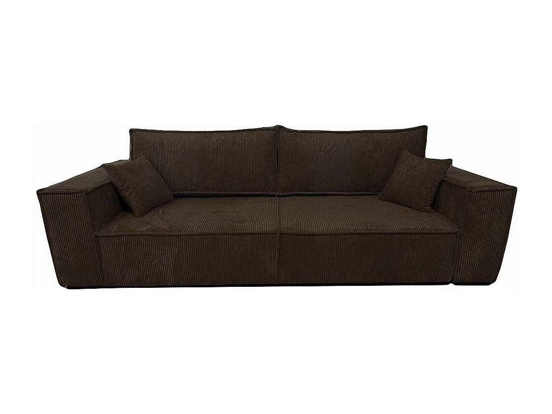 Couch Camel III 255 cm Sofa Couch Wohnzimmer Schlaffläche 200 x 150 cm, braun