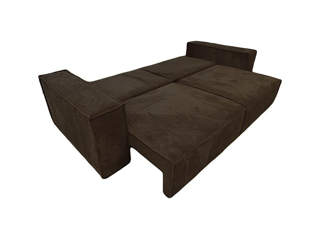 Couch Camel III 255 cm Sofa Couch Wohnzimmer Schlaffläche 200 x 150 cm, braun