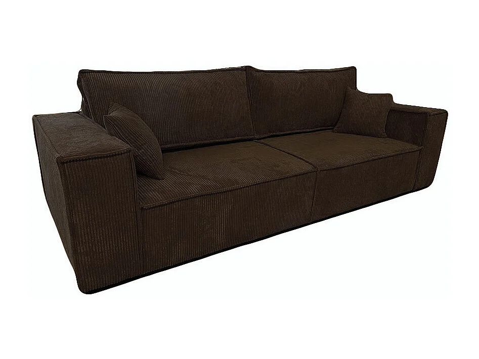 Couch Camel III 255 cm Sofa Couch Wohnzimmer Schlaffläche 200 x 150 cm, braun