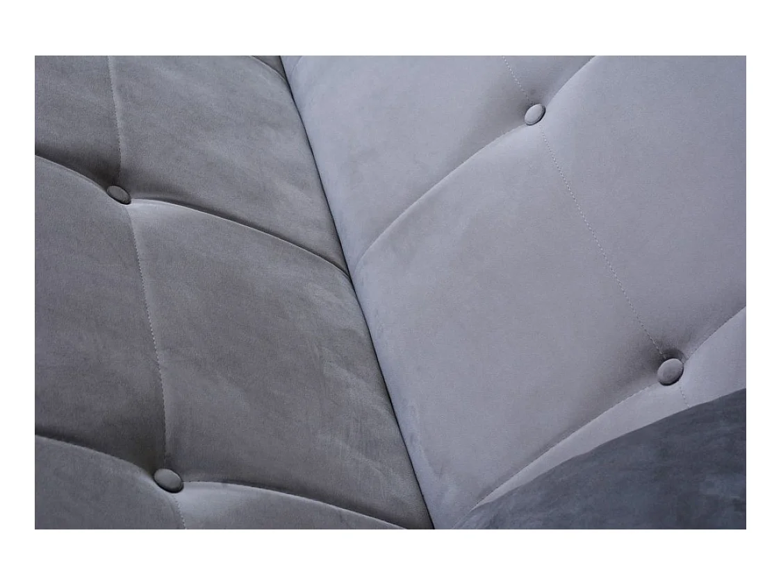 Sofa Luna Schlafsofa im skandinavisches Stil, Couch mit Schlaffunktion und Bettkasten, Polstersofa für Wohnzimmer 213 cm, grau