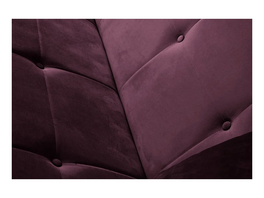 Sofa Luna Schlafsofa im skandinavisches Stil, Couch mit Schlaffunktion und Bettkasten, Polstersofa für Wohnzimmer 213 cm, weinrot