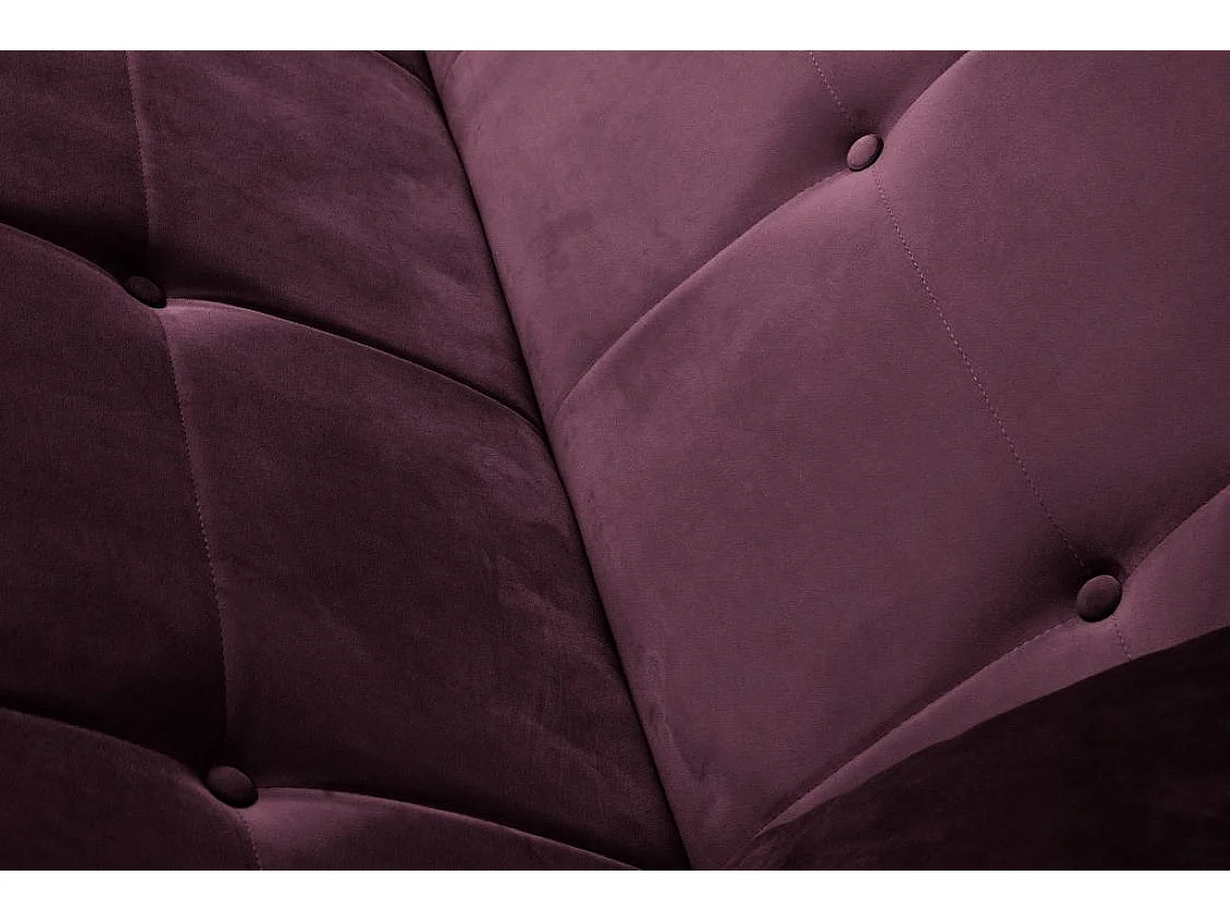 Sofa Luna Schlafsofa im skandinavisches Stil, Couch mit Schlaffunktion und Bettkasten, Polstersofa für Wohnzimmer 213 cm, weinrot