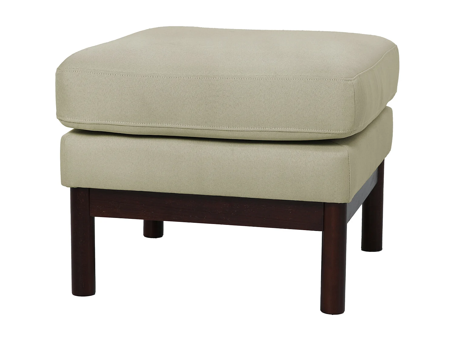 HOCKER HOLLY Weiß/Braun