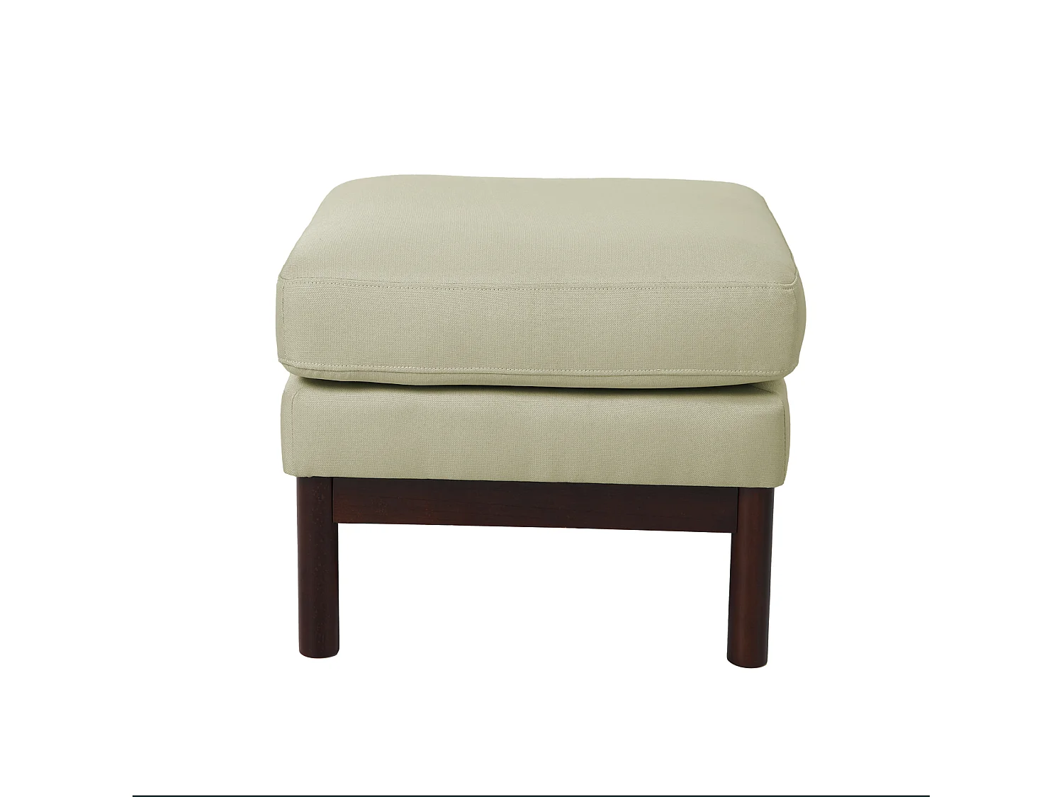 HOCKER HOLLY Weiß/Braun