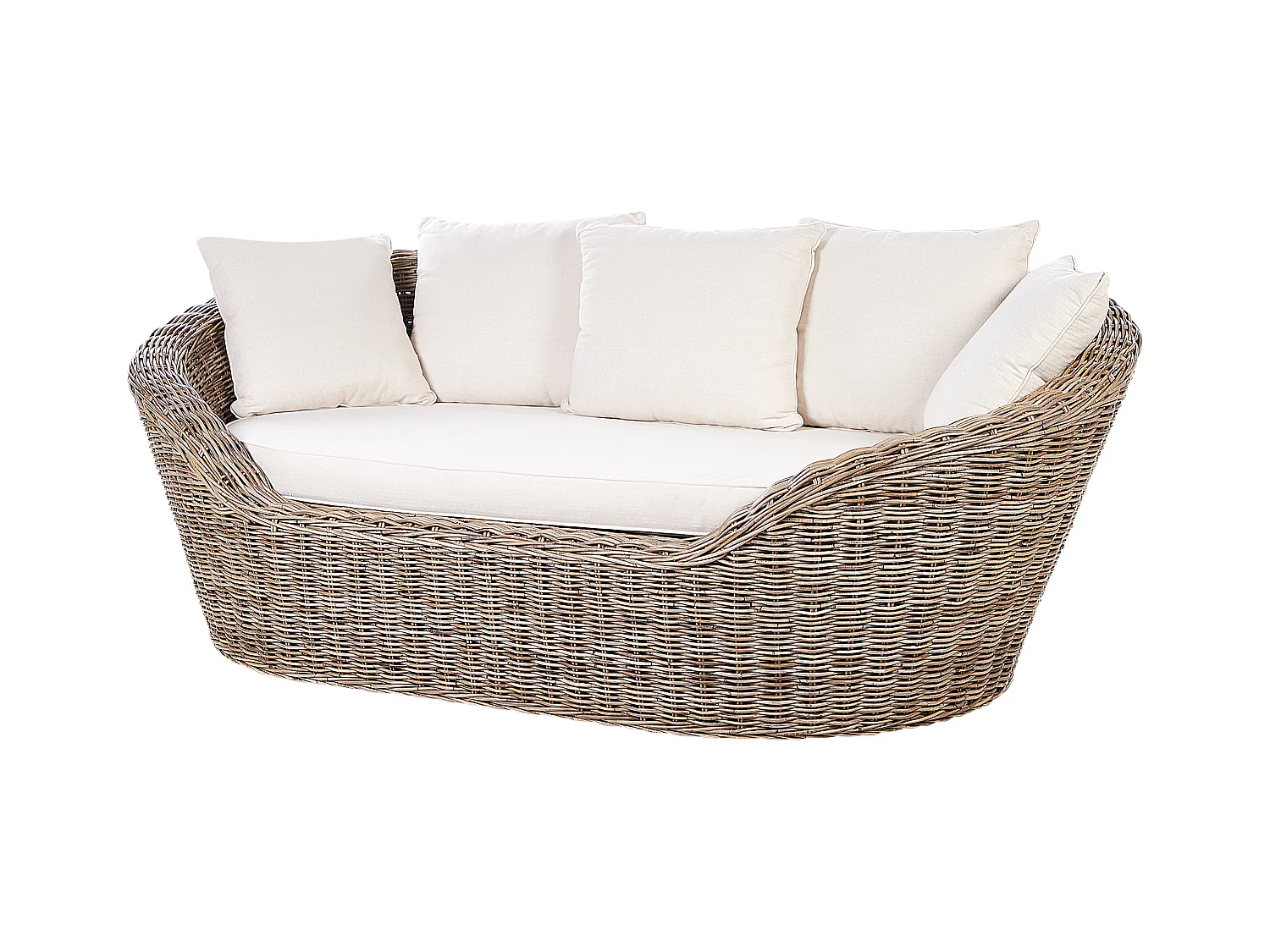 Lit de jardin CAVO Rotin Naturel