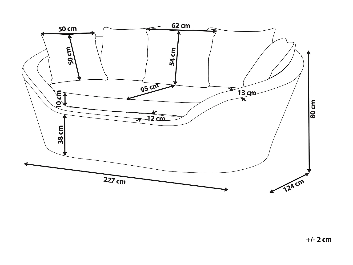 Lit de jardin CAVO Rotin Naturel