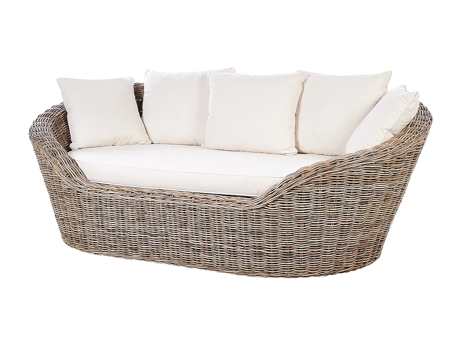 Lit de jardin CAVO Rotin Naturel