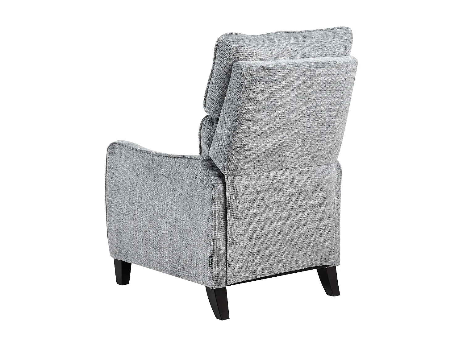 Fernsehsessel mit Armlehnen Stoffbezug grau manuell verstellbar Retro ROYSTON