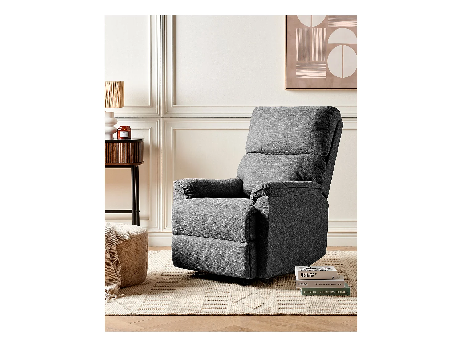 Relaxfauteuil EVERTON Grijs