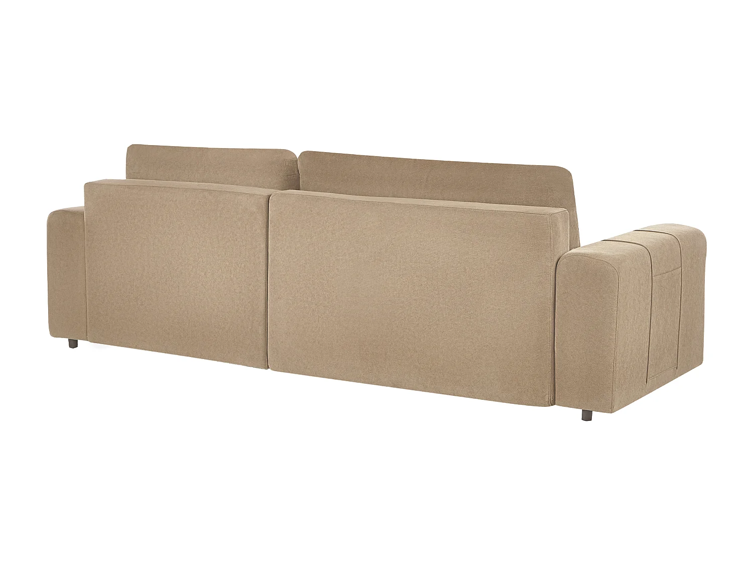 Ecksofa linksseitig Stoff braun 3-Sitzer mit Schlaffunktion Stauraum Innvik