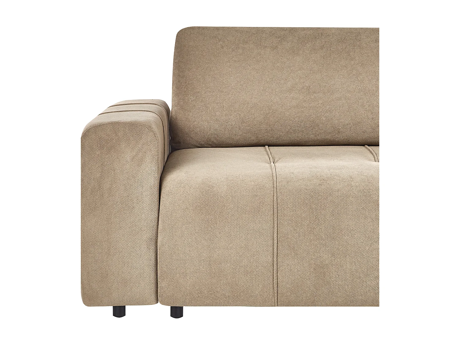 Ecksofa linksseitig Stoff braun 3-Sitzer mit Schlaffunktion Stauraum Innvik