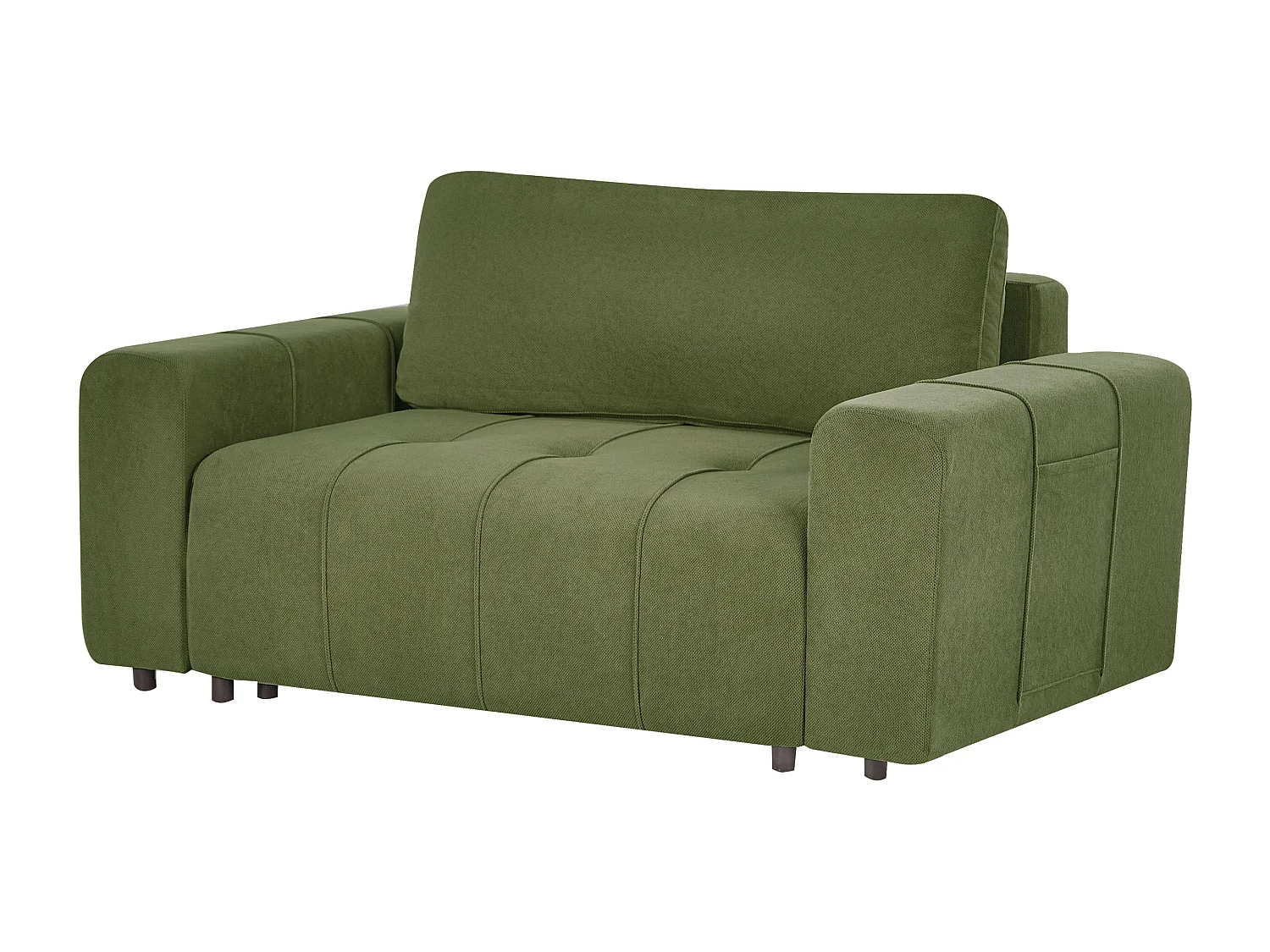 Sofa rozkładana INNVIK Zielony ze schowkiem dla 2 osób