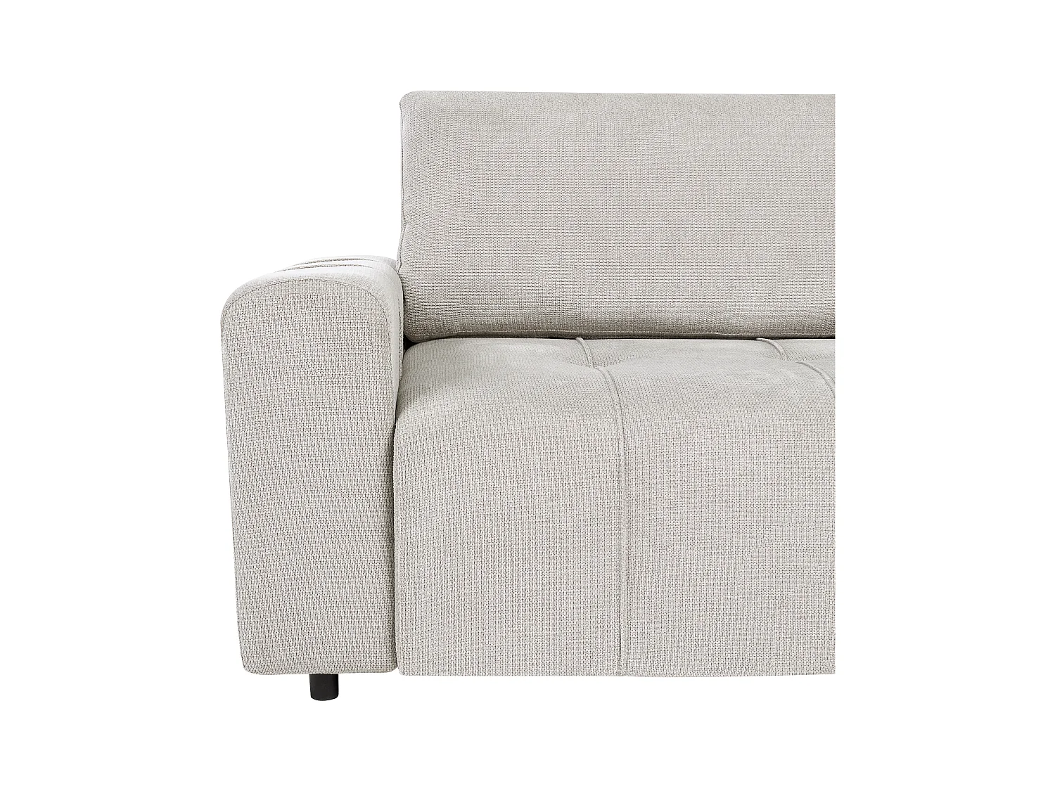 Sofa Stoff hell grau 2-Sitzer gepolstert mit Schlaffunktion und Stauraum Innvik