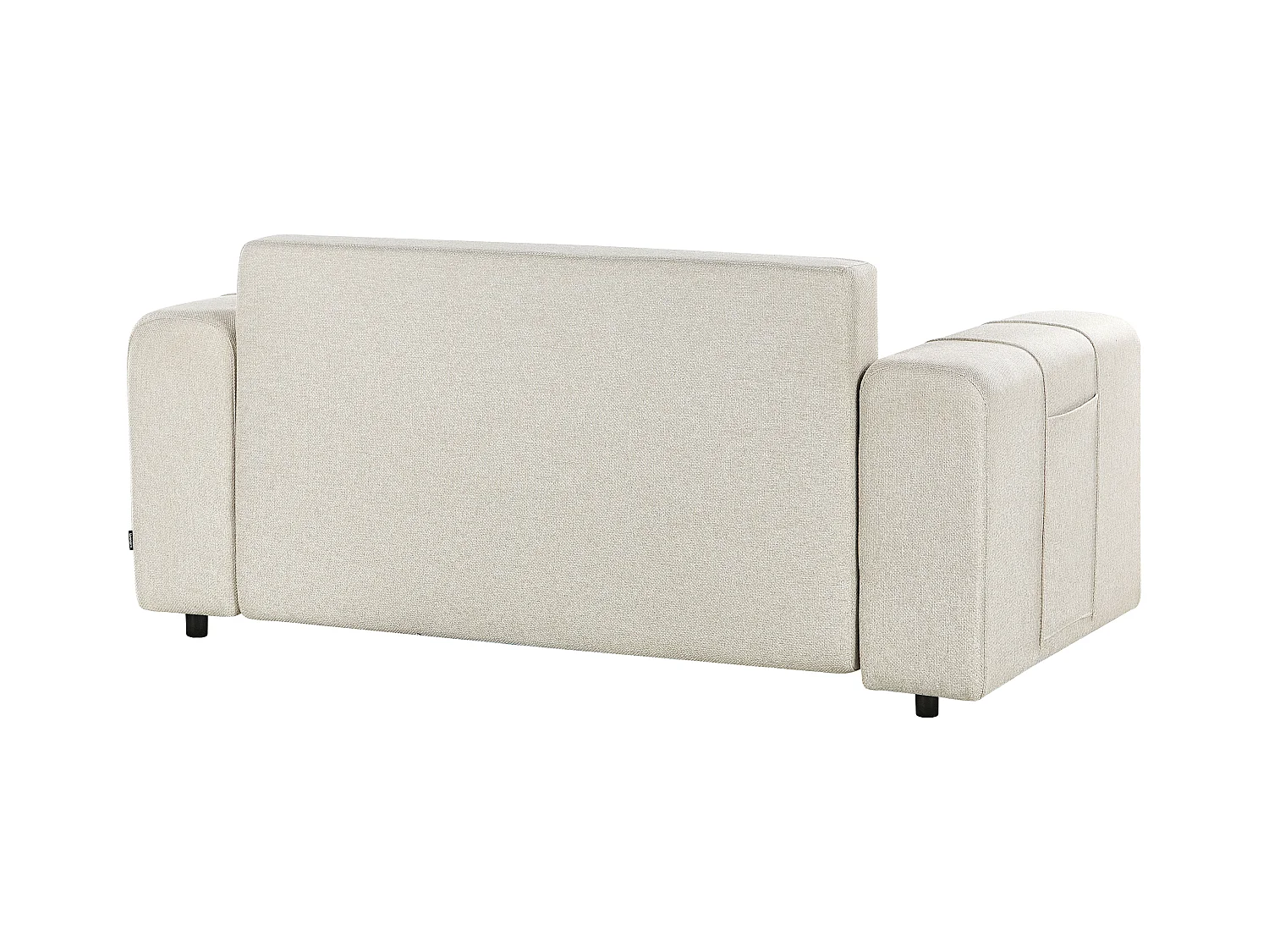 Canapé-lit 2 places INNVIK Tissu Beige clair avec rangement