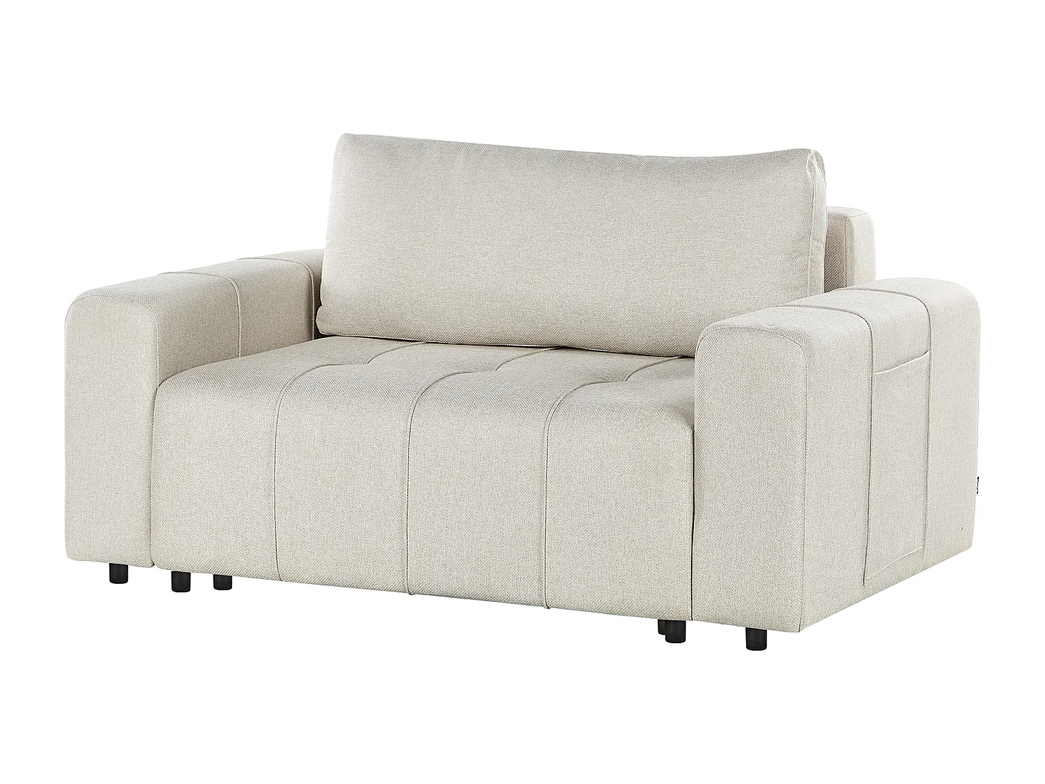 Sofa rozkładana INNVIK Jasnobeżowy ze schowkiem dla 2 osób