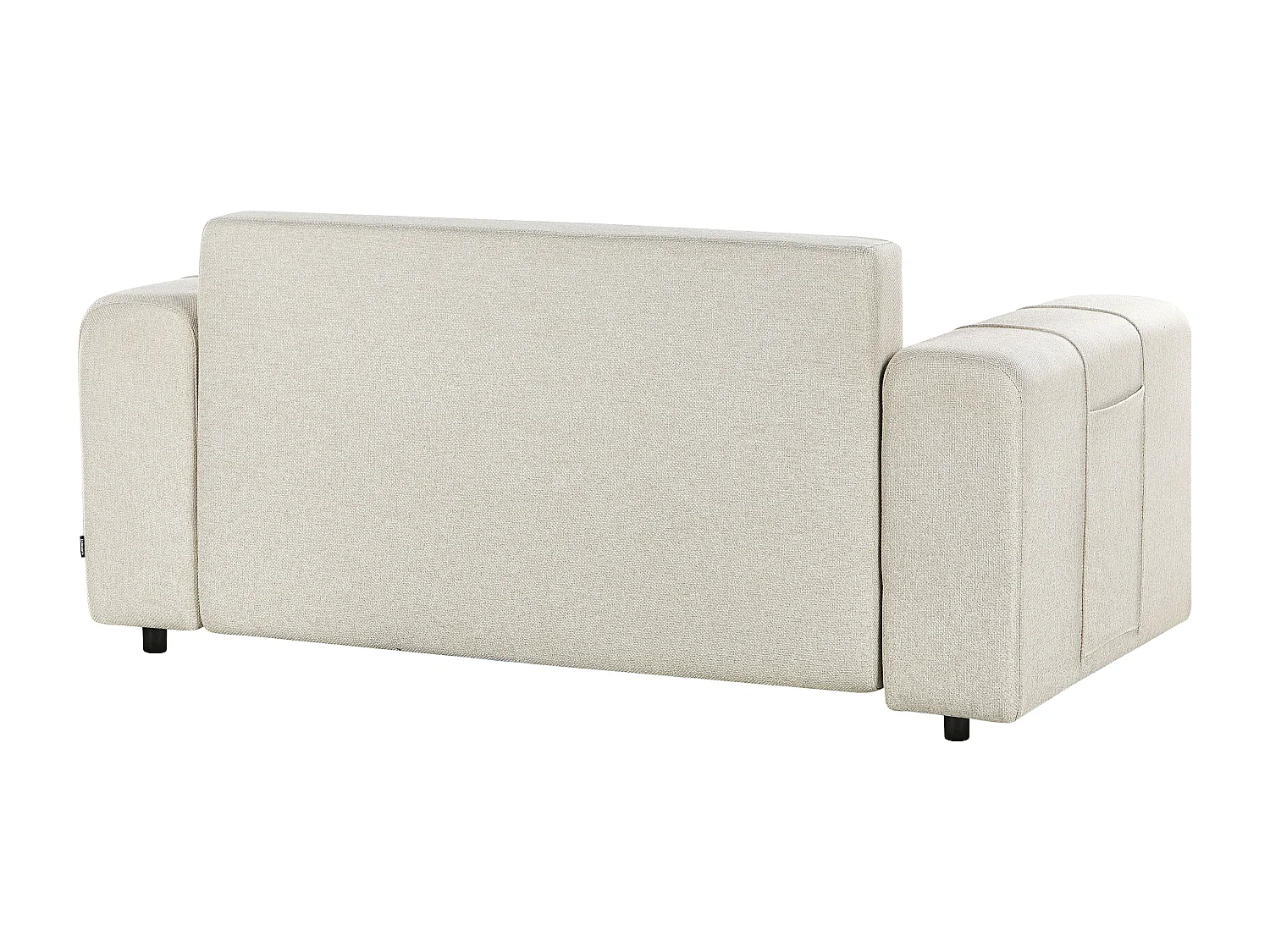 Canapé-lit 2 places INNVIK Tissu Beige clair avec rangement