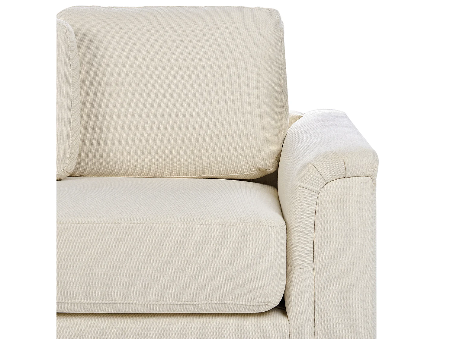 Hoekbank KOHLO Stof Lichtbeige 4-zitter Rechterzijde