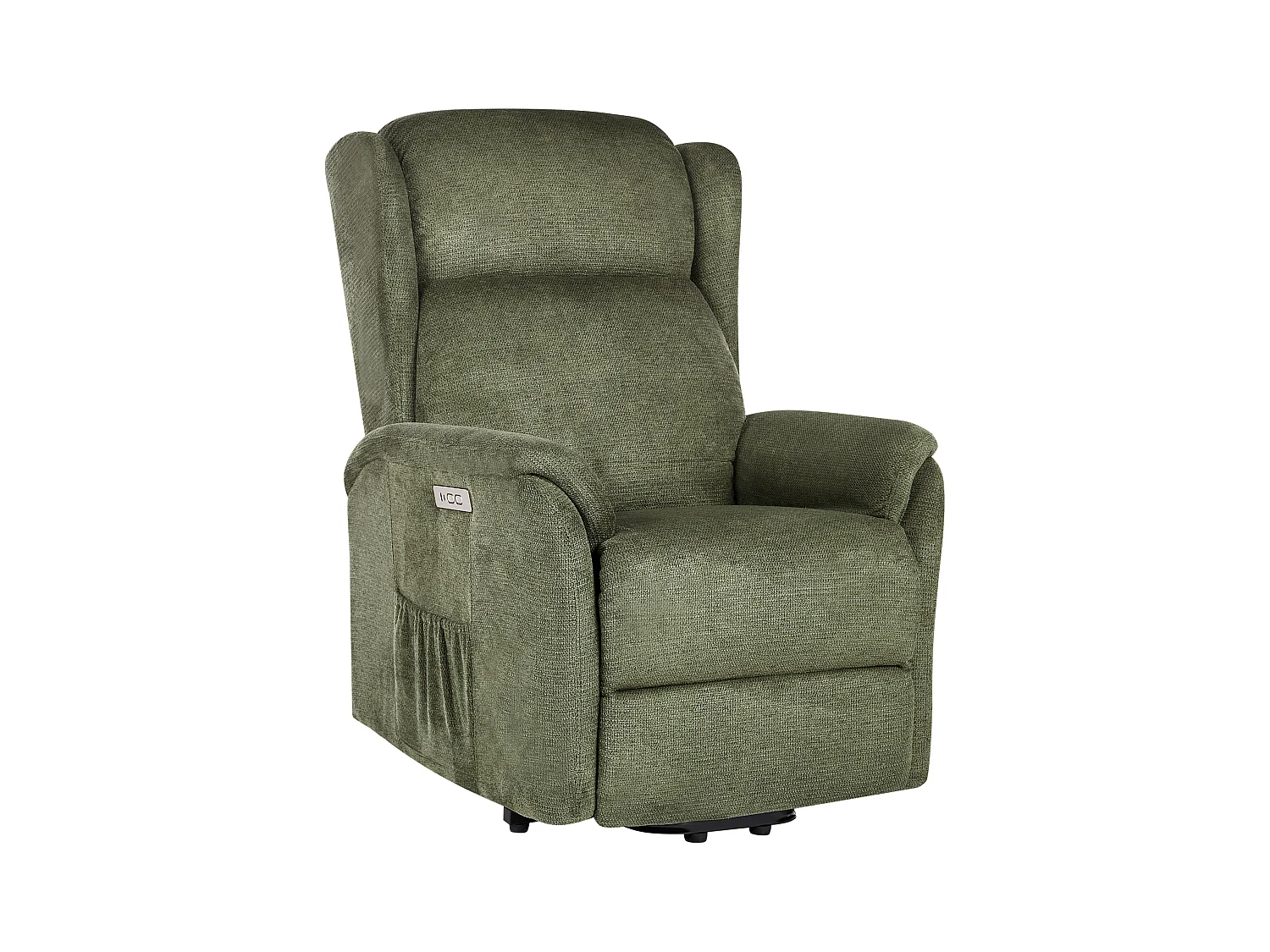 Fauteuil inclinable électrique ELEGY Repose-pieds inclus Tissu Vert