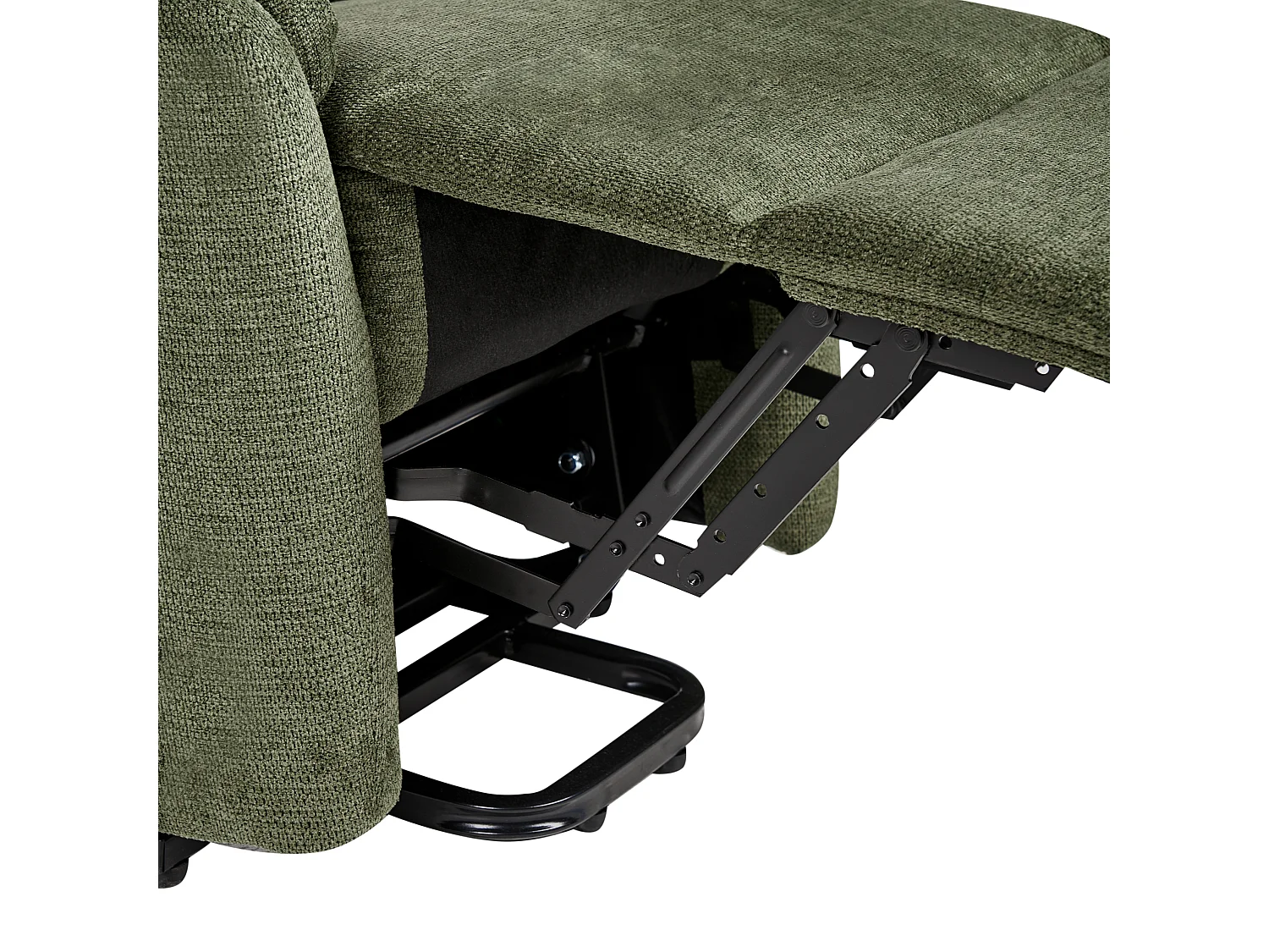 Fauteuil inclinable électrique ELEGY Repose-pieds inclus Tissu Vert