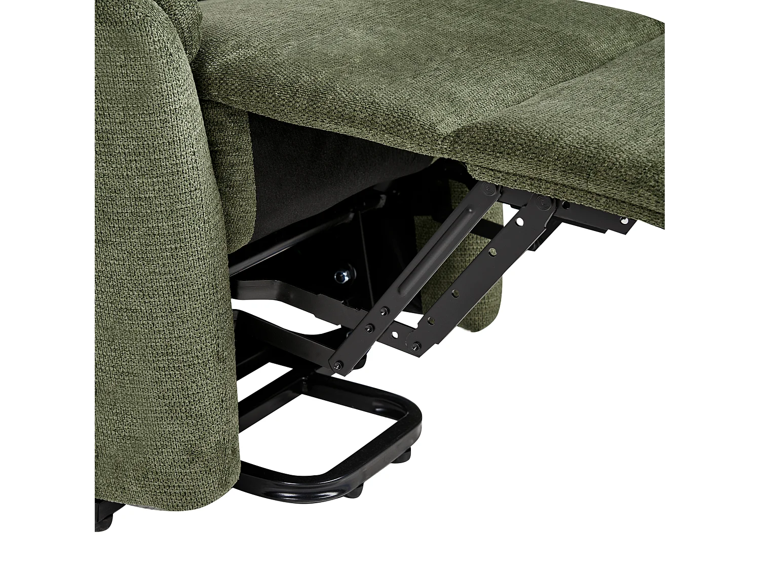 Fauteuil inclinable électrique ELEGY Repose-pieds inclus Tissu Vert