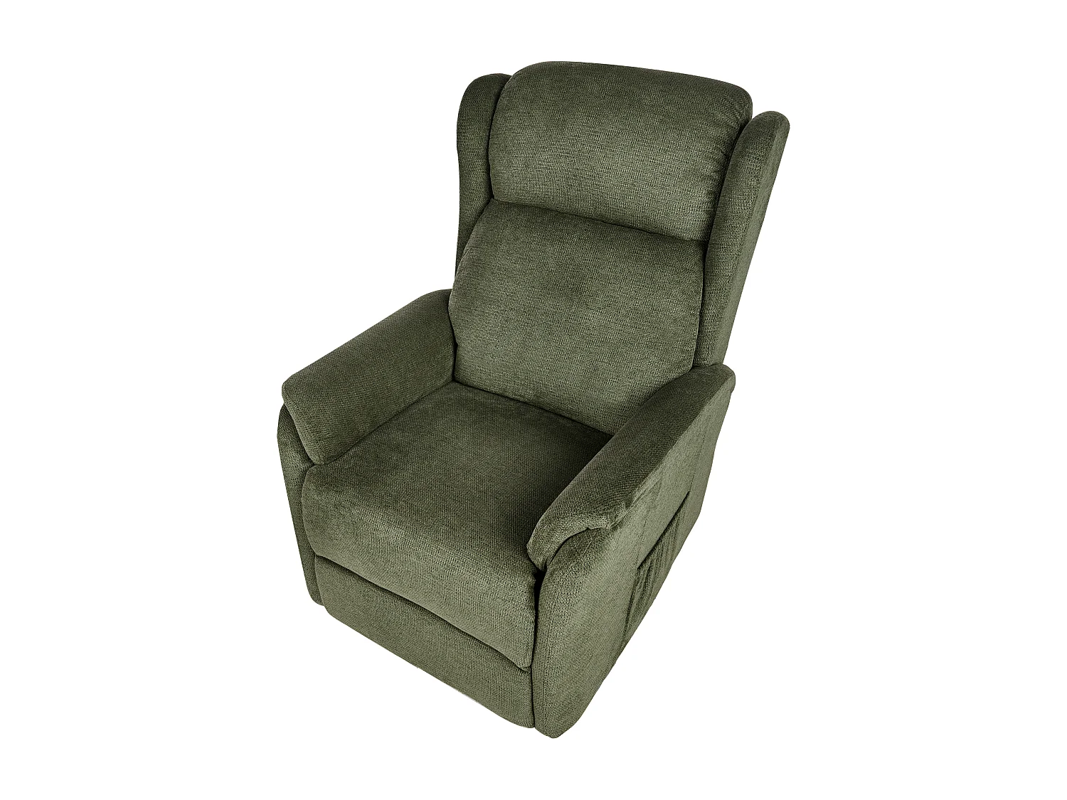 Fauteuil inclinable électrique ELEGY Repose-pieds inclus Tissu Vert