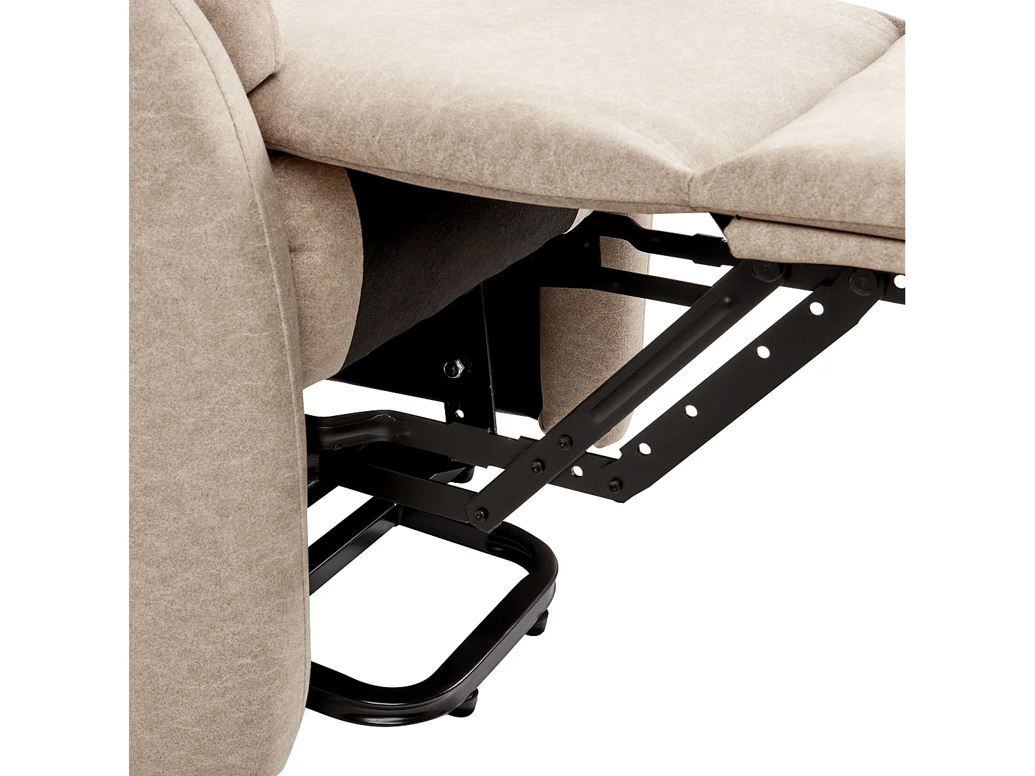 Fauteuil inclinable électrique ELEGY Repose-pieds inclus Tissu Taupe