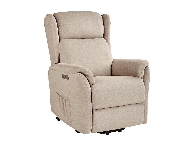 Elektrische relaxfauteuil ELEGY Stof Taupe