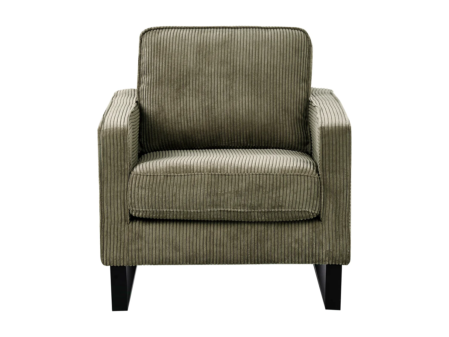 Fauteuil VIND Velours côtelé Vert