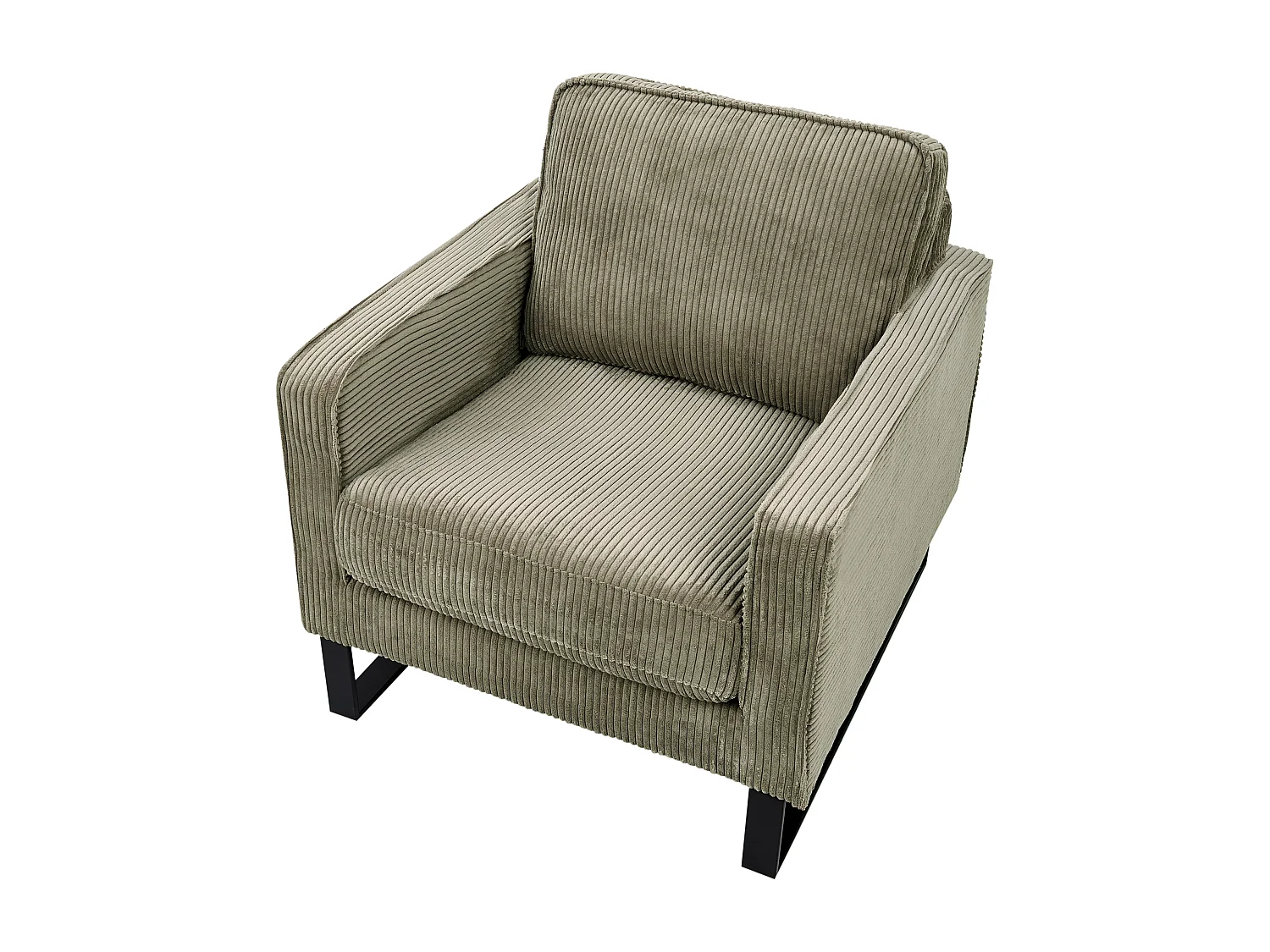 Fauteuil VIND Velours côtelé Vert