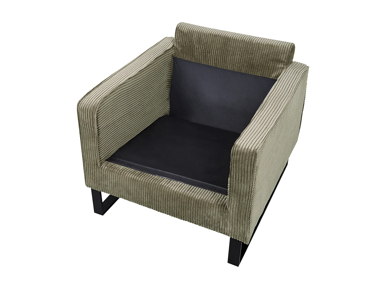 Fauteuil VIND Velours côtelé Vert